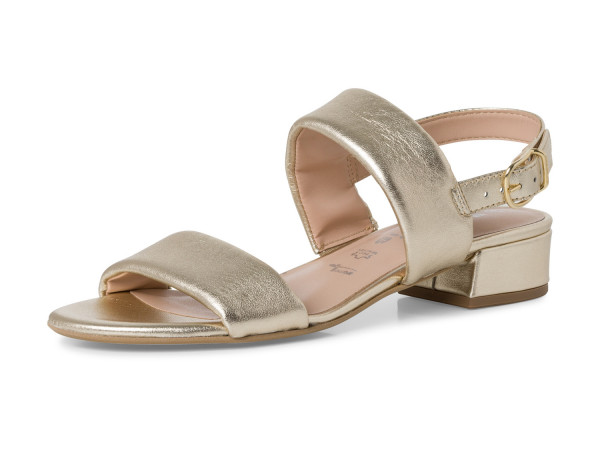 Tamaris Damen Sandale light gold metallic