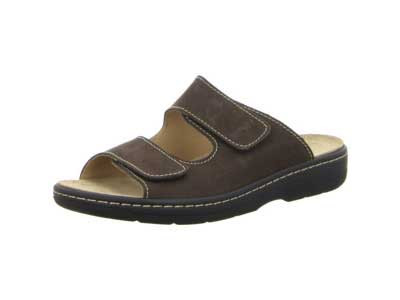 Longo Herren Pantolette Mocca/Wechselfußbett