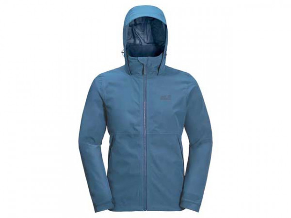 Jack Wolfskin Herren Regenjacke Evendale indigo