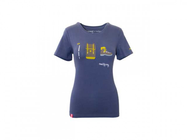 Almgwand Damen T-Shirt Laneralm blau