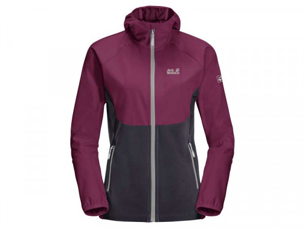 Jack Wolfskin Damen Softshell Jacke Go Ike berry