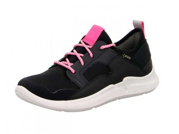 Superfit Mädchen Sneaker schwarz/rosa