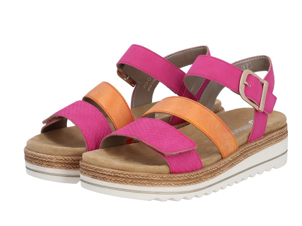 Remonte Damen Sandale magenta/orange