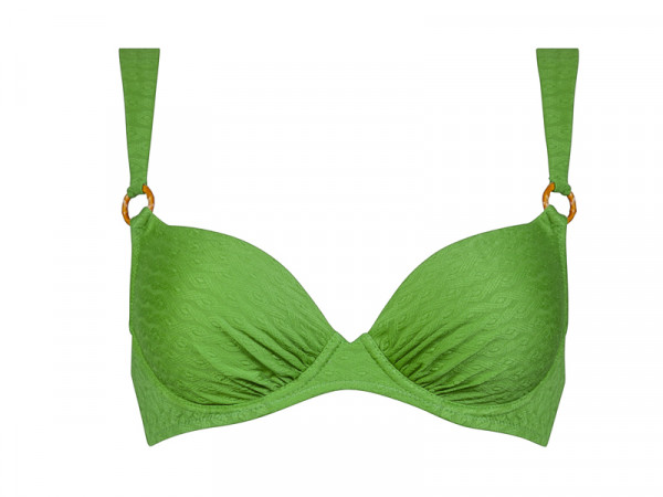 Watercult Damen Bikini Top grün C-Cup Serie Bamboo Solids