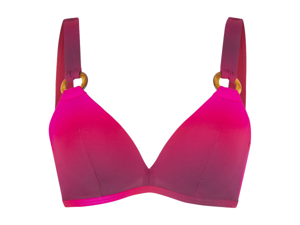 Linga Dore Damen Bikini Oberteil orchid red C-Cup