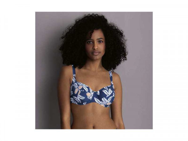 Rosa Faia Damen Bikini Oberteil blau E-Cup