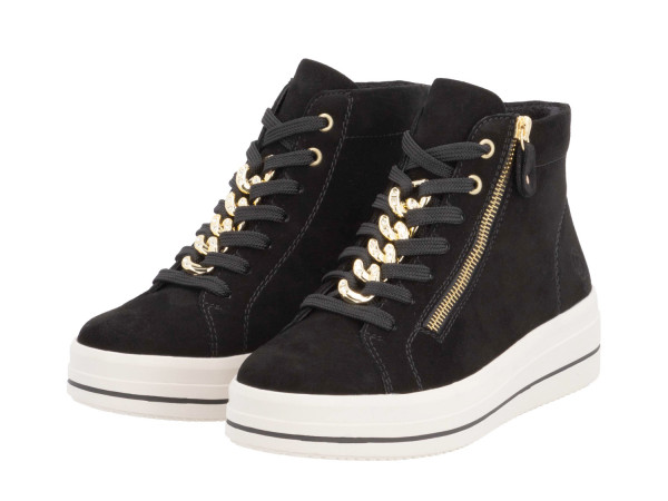 Remonte Damen Sneaker High schwarz