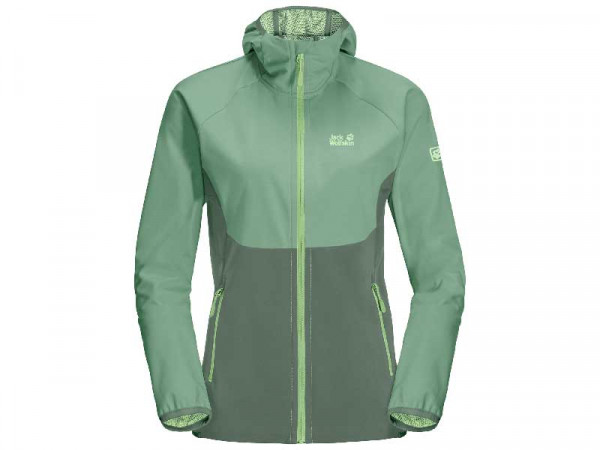 Jack Wolfskin Damen Softshell Jacke Go Hike grün