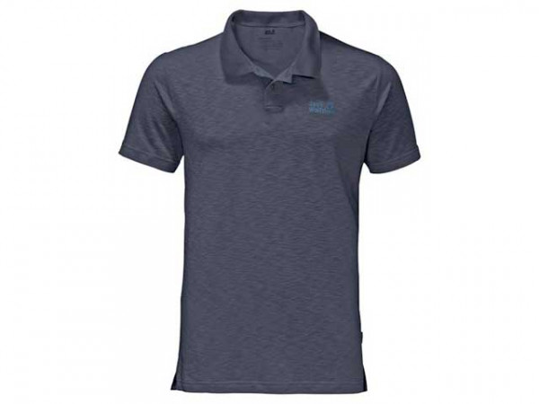 Jack Wolfskin Herren Polo Travel blau