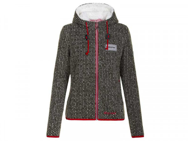 Almgwand Damen Strickfleece Jacke Münsterhöhe oliv