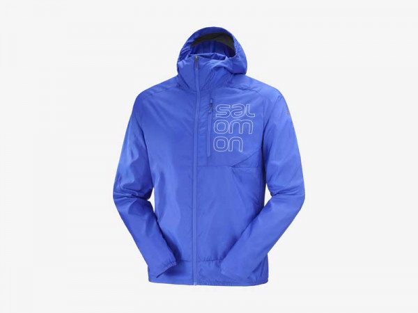 Salomon Herren Laufjacke Bonatti blau