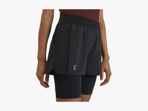 ON-Running Damen Laufshort Active 2in1 schwarz