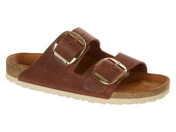 Birkenstock Damen Pantolette Arizona cognac/big buckle NF