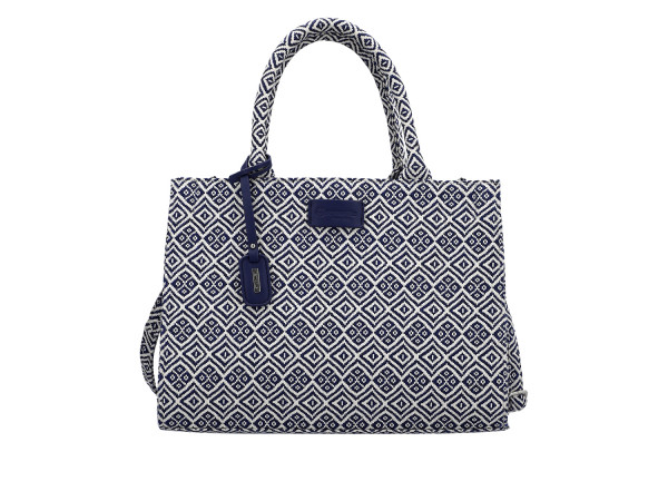 Remonte Damen Handtasche blau/weiss