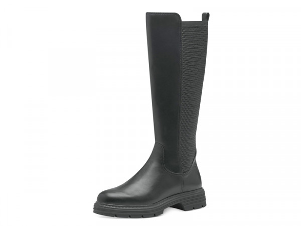 Tamaris Damen Stiefel schwarz/elast