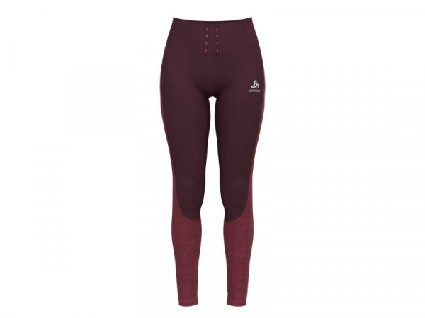 Odlo Damen Lauftight Run Easy Warm bordo