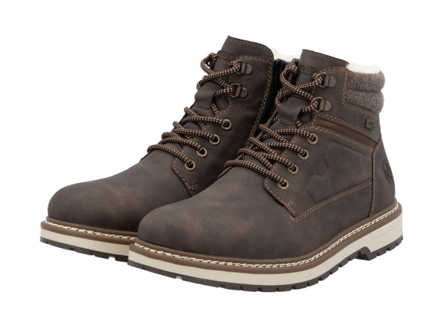 Rieker Herren Schnürstiefel braun TEX