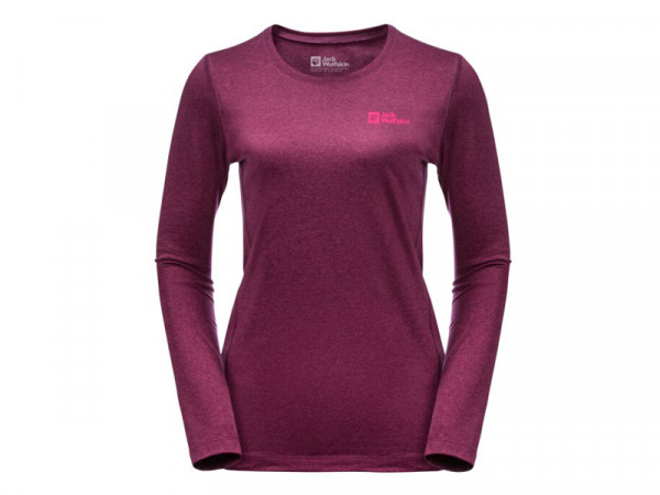 Jack Wolfskin Damen Langarm Shirt Sky Thermal bordo