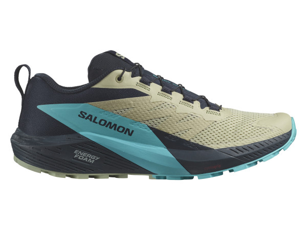 Salomon Herren Trail-Running-Schuh Sense Ride 5 alfalf/carbon