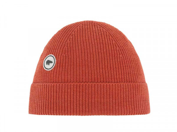 Eisbär Damen Merino Mütze Mino orange/dünn