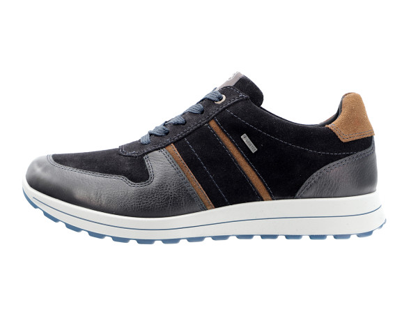 Ara Herren Sneaker Matteo blau/nuss GoreTex