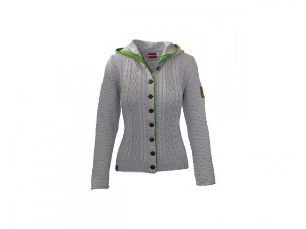 Almgwand Damen Strickjacke Kofelam grau