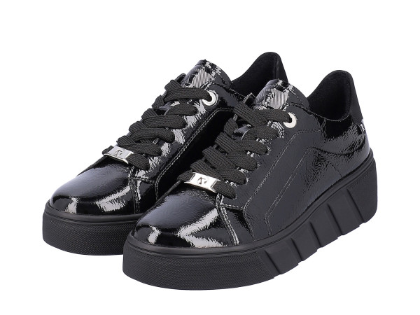 Rieker Evolution Damen Sneaker schwarz/patent